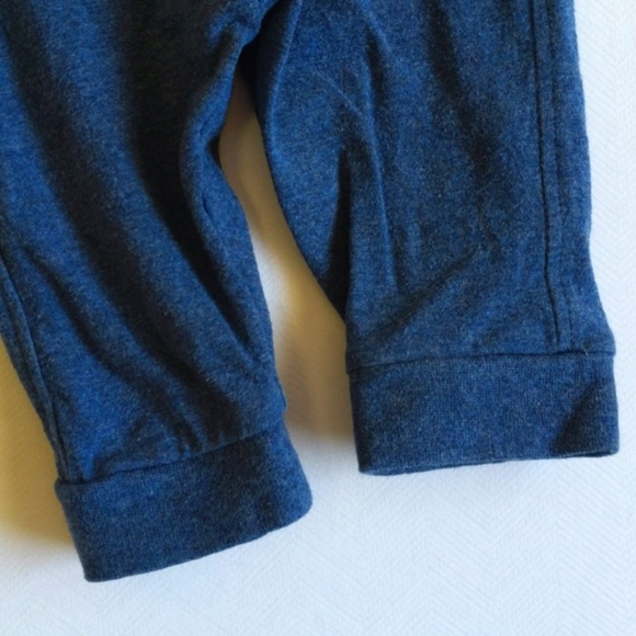 next uk blue stretch cotton joggers pants 0-3 months baby - Picture 3 of 5